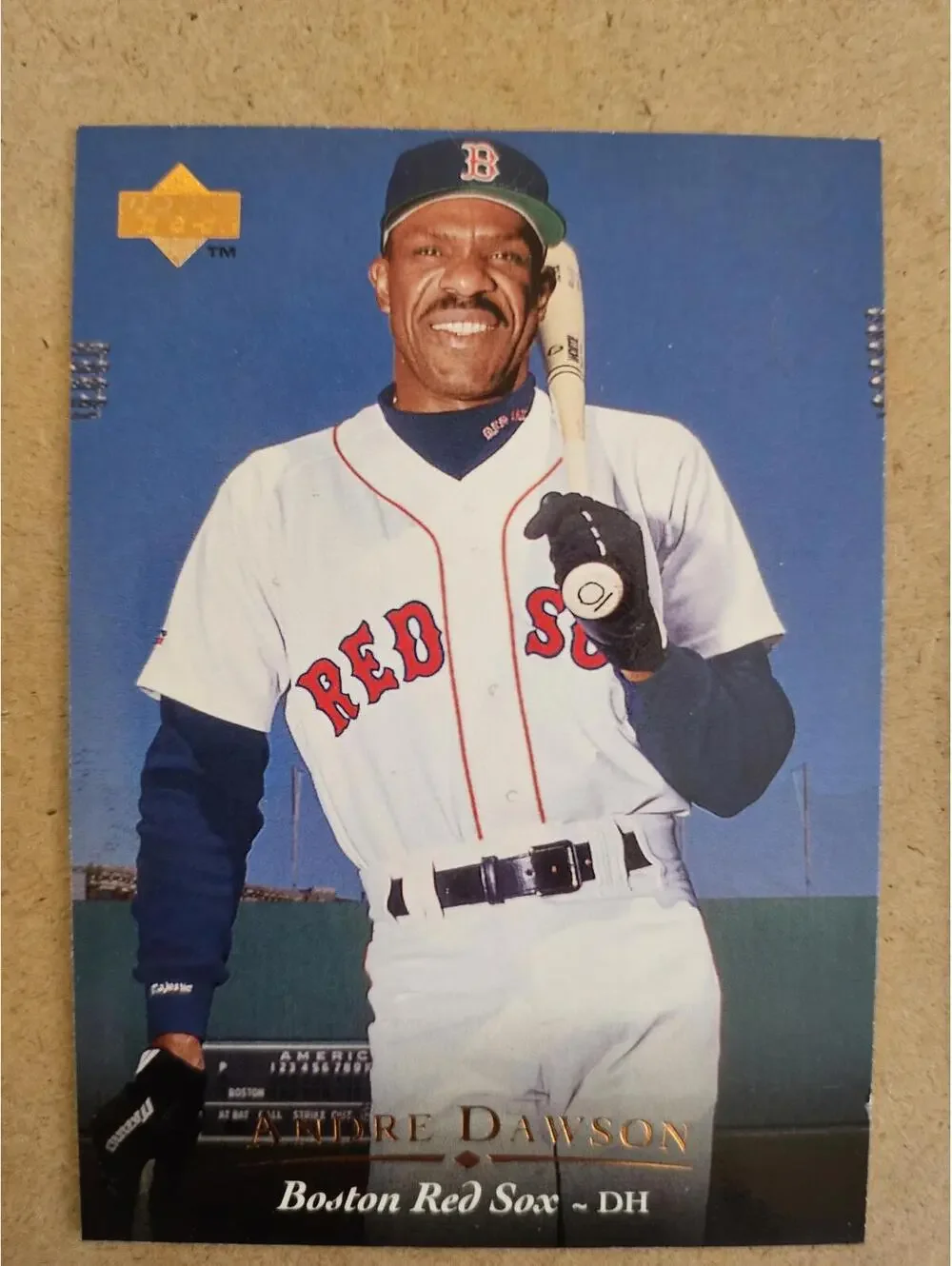 1995 UPPER DECK #160 ANDRE DAWSON BOSTON RED SOX